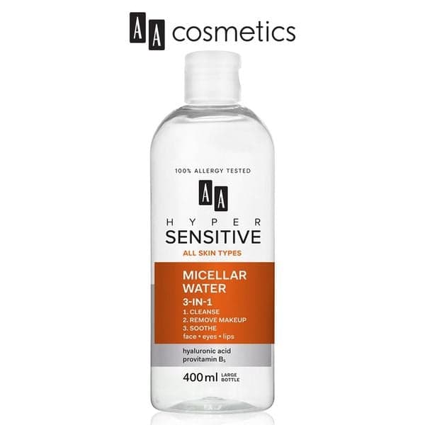 Nước tẩy trang AA COSMETICS Hyper Sensitive Micellar Water 3 in 1