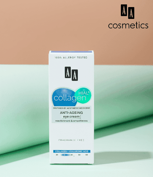 Kem trẻ hóa và giảm nhăn mắt AA COSMETICS Collagen Hial+ Anti - Ageing Eye Cream - Thumbnail 3