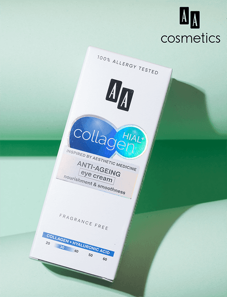 Kem trẻ hóa và giảm nhăn mắt AA COSMETICS Collagen Hial+ Anti - Ageing Eye Cream - Thumbnail 4