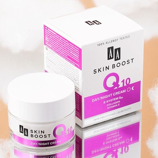 Kem trẻ hóa da và mờ nếp nhăn AA COSMETICS Skin Boost Q10 Day/Night Cream
