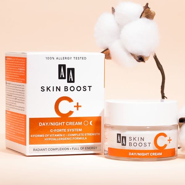 Kem dưỡng trắng da AA COSMETICS Skin Boost C+ Day/Night Cream làm đồng đều da