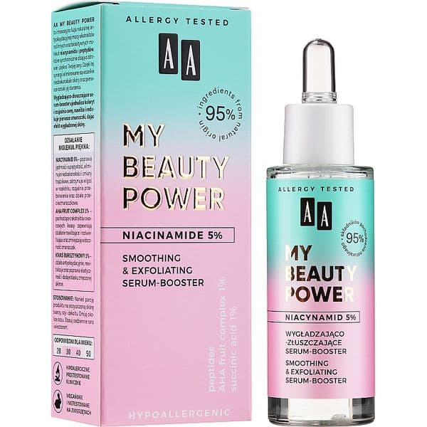 Serum trắng sáng, căng mịn và săn chắc da AA COSMETICS My Beauty Power Niacinamide 5% AHA