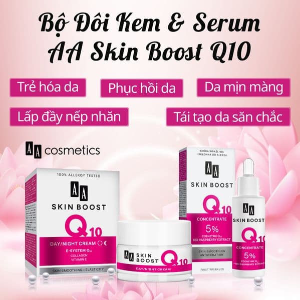 Combo trẻ hóa, xóa nhăn, săn chắc da AA COSMETICS Skin Boost Q10 - Thumbnail 2